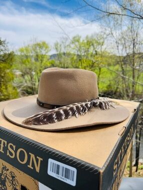 Stetson Stallion XXX Wool Western Cowboy Hat Tan 7 1/4